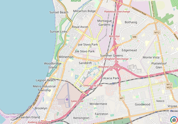 Map location of Sanddrift